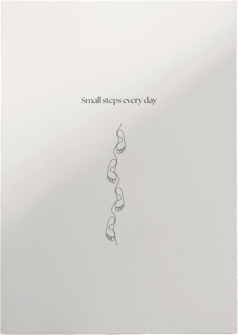 Inspiratiekaart Small Steps voor volwassenen